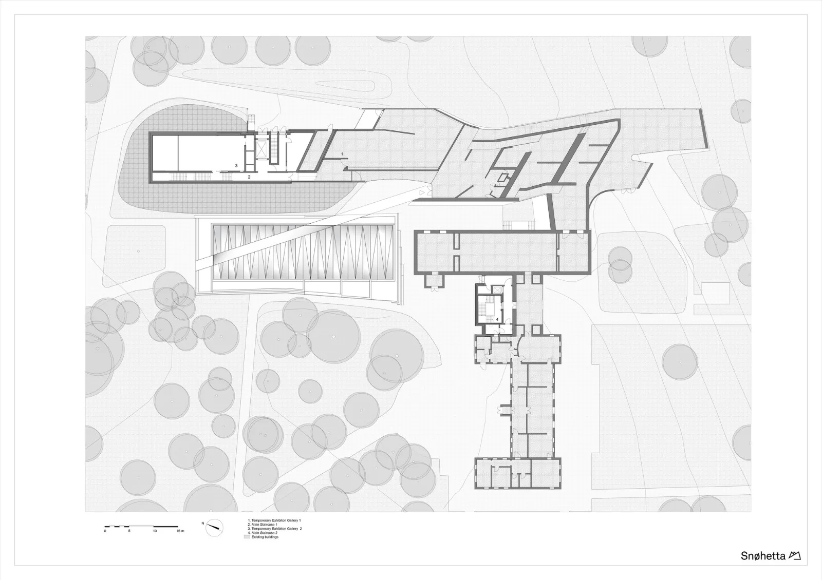 BIM Architecture | Underground Expansion Project of Odro Pugh Garden Museum/Sn ø hetta