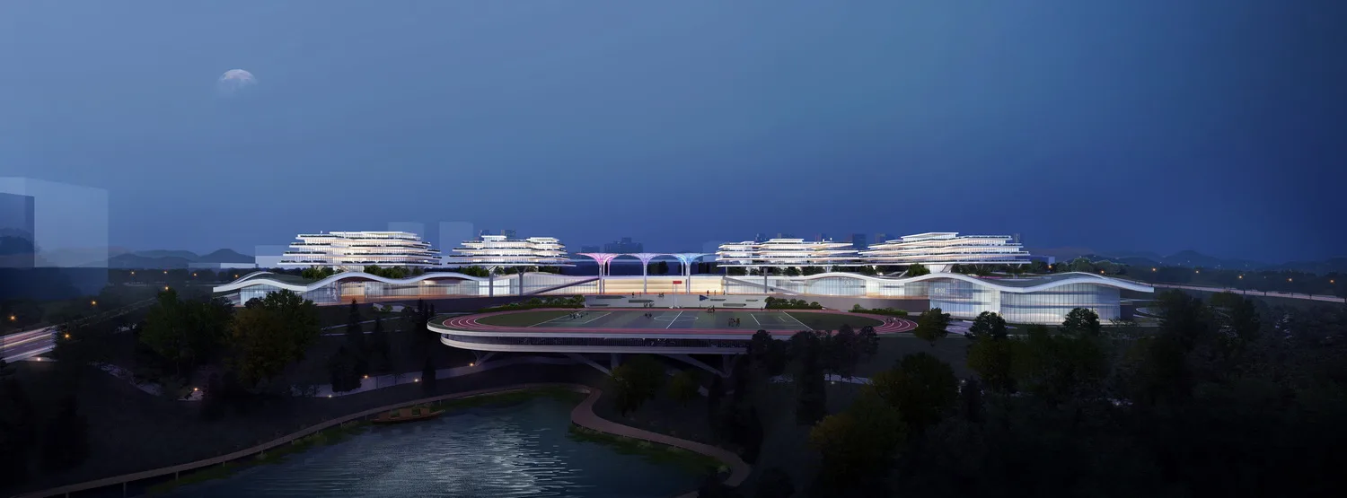 BIM Architecture | Forest Park+, Shared Vertical Campus | Chongqing Baixi Campus Nine Year Integrated School Plan/China Machinery United Engineering Co., Ltd