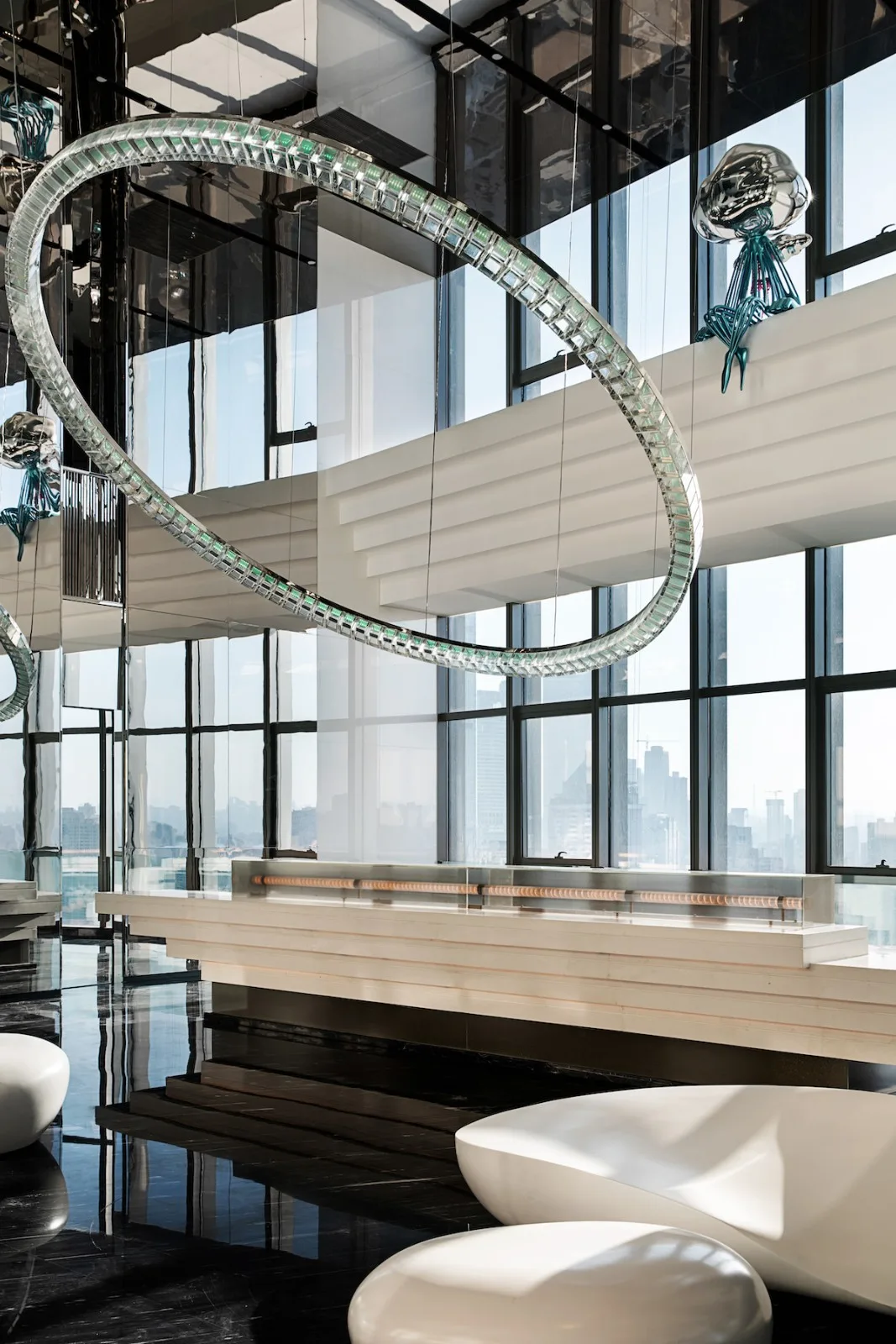 BIM Architecture | ISEYA Floating Cloud High Altitude Hotel [Chaotianmen Flagship Store]/Preaching Space Design