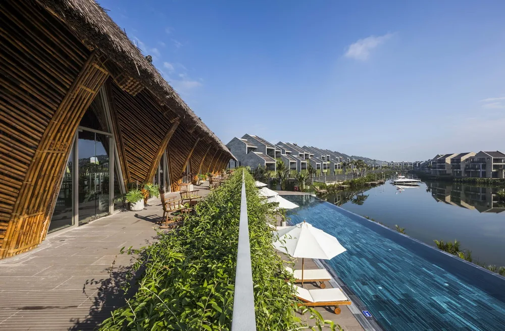 BIM Architecture | Large span arched bamboo beams, Casamia Community Home/VTN Architects