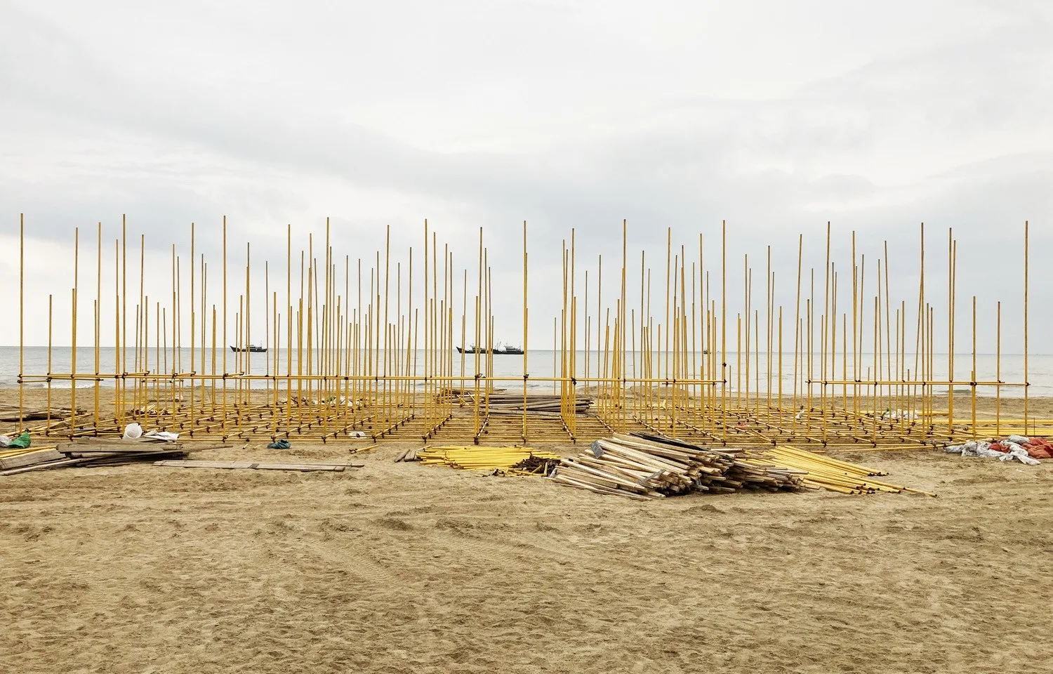 BIM Architecture | Huang Shen Er Space - Anaya Drama Festival "Migratory Bird 300" Beach Temporary Art Museum/Hemu Architecture Studio