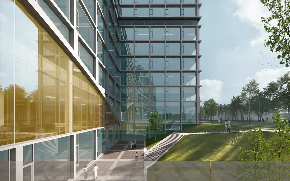 BIM Architecture | Healthy Living Room between City and Riverbank - Shanghai East Regional Medical Center/EMANARC Swiss Ruimeng Design