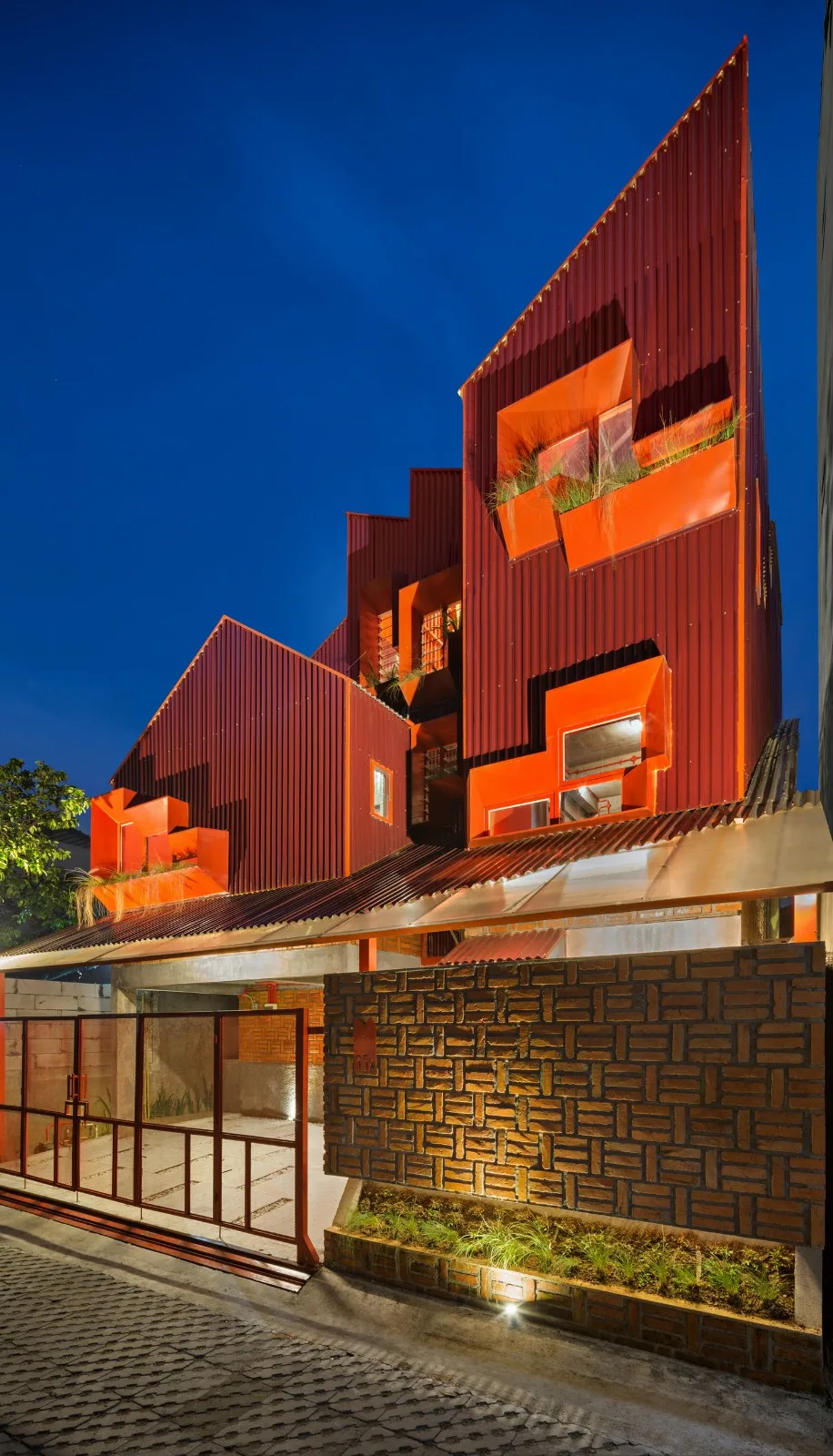 BIM Architecture | 'Gradually Stacking' Red Zone Boarding Apartments/Ismail Solehudin Architecture