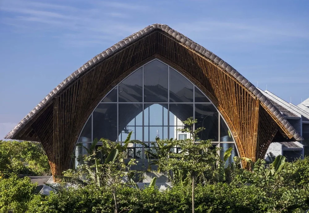 BIM Architecture | Large span arched bamboo beams, Casamia Community Home/VTN Architects