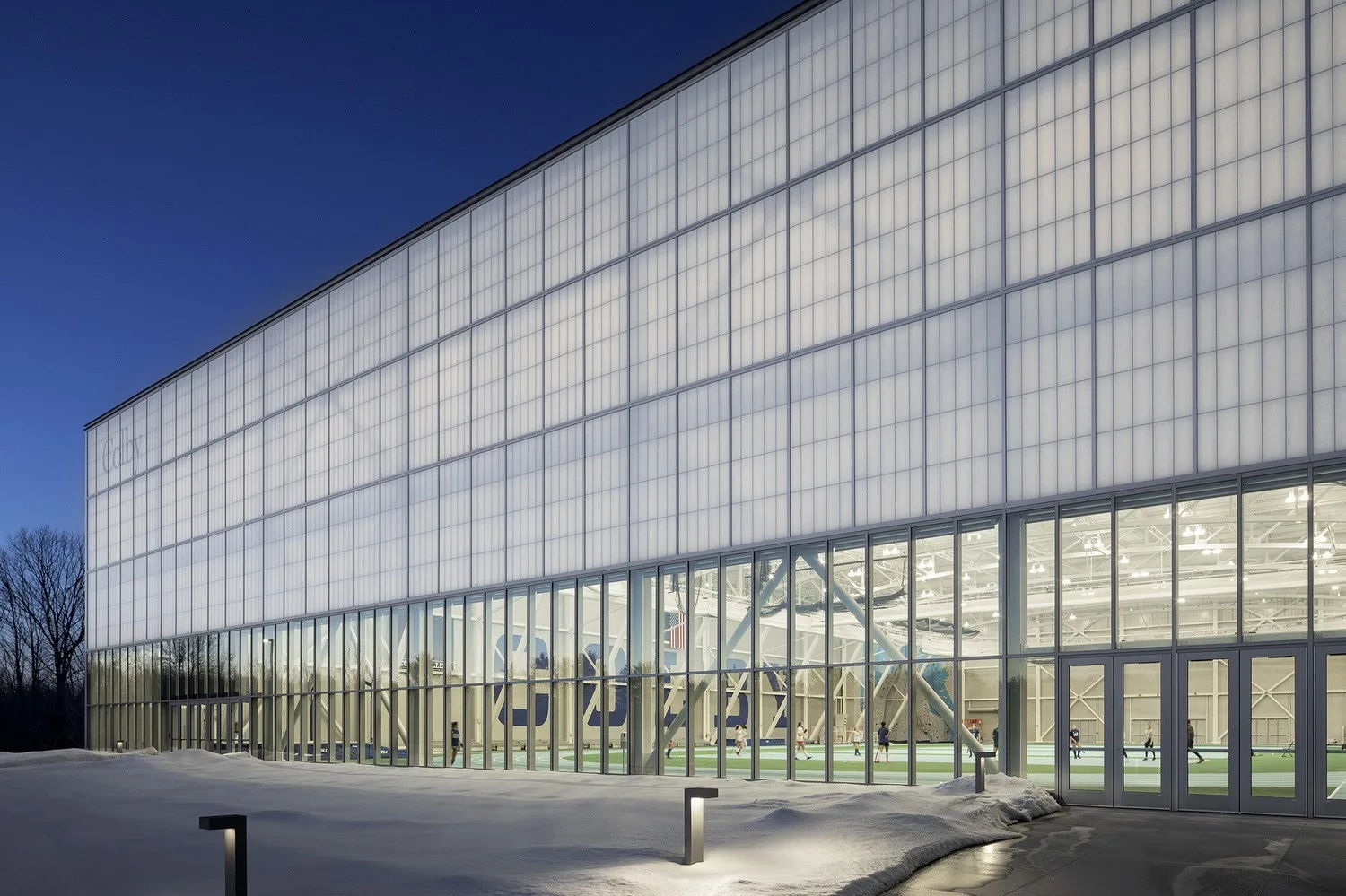 BIM Architecture | White Blocks - Colby College Sports and Entertainment Center Harold Alfond/Hopkins Architects+Sasaki