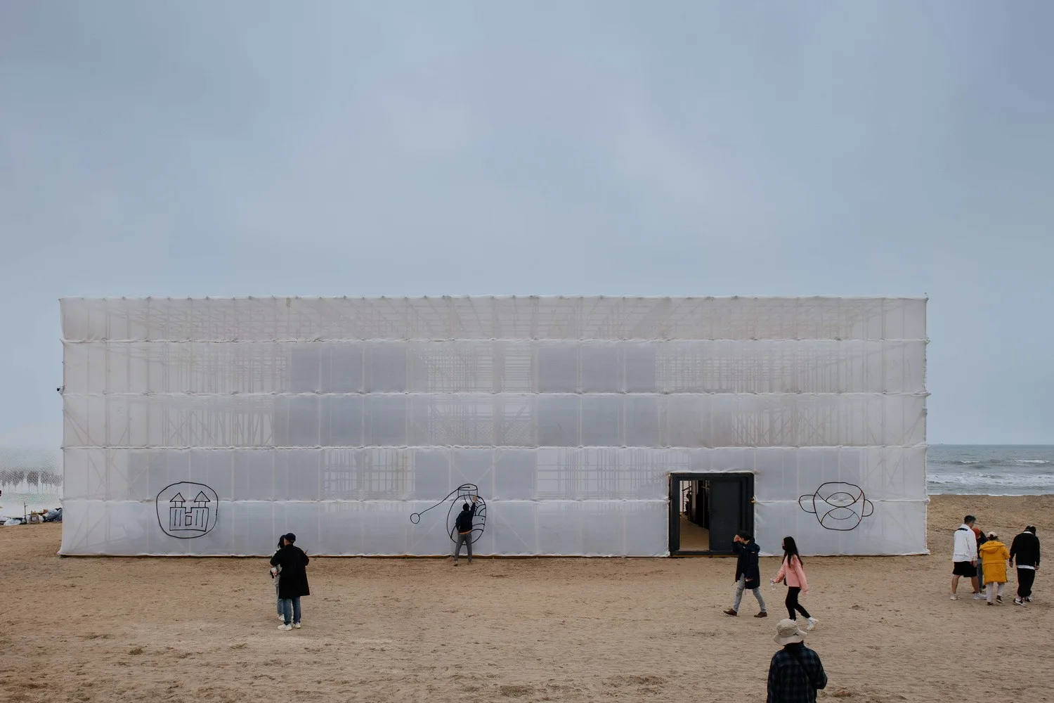 BIM Architecture | Huang Shen Er Space - Anaya Drama Festival "Migratory Bird 300" Beach Temporary Art Museum/Hemu Architecture Studio