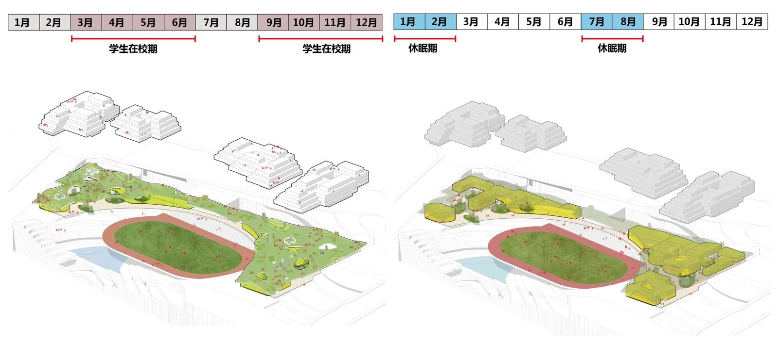 BIM Architecture | Forest Park+, Shared Vertical Campus | Chongqing Baixi Campus Nine Year Integrated School Plan/China Machinery United Engineering Co., Ltd