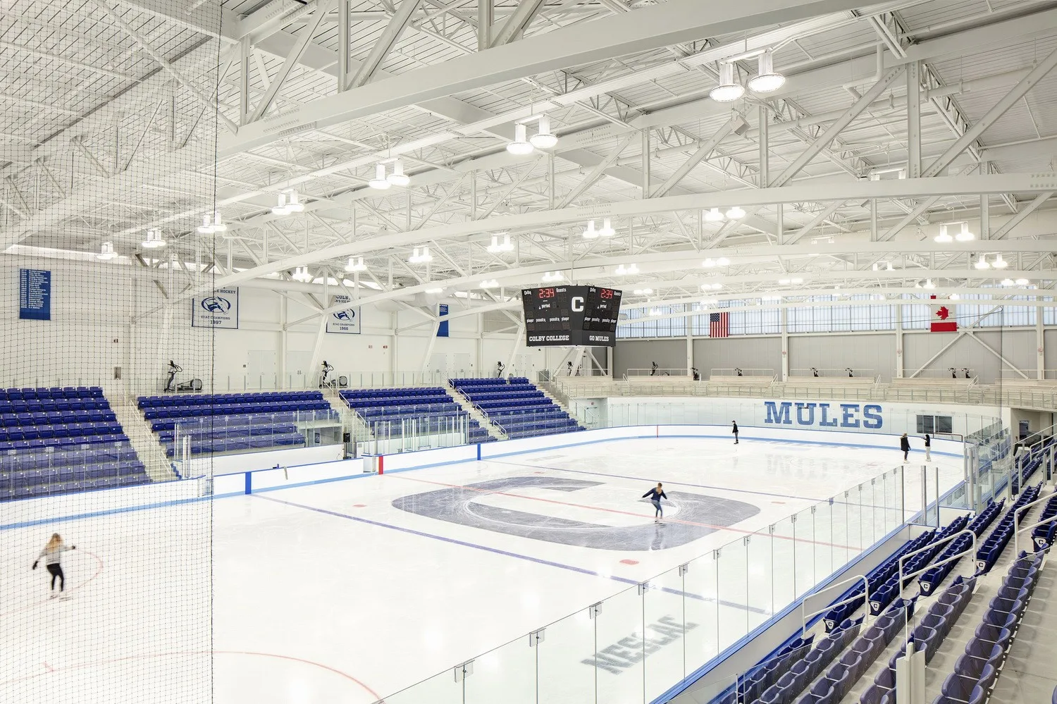 BIM Architecture | White Blocks - Colby College Sports and Entertainment Center Harold Alfond/Hopkins Architects+Sasaki