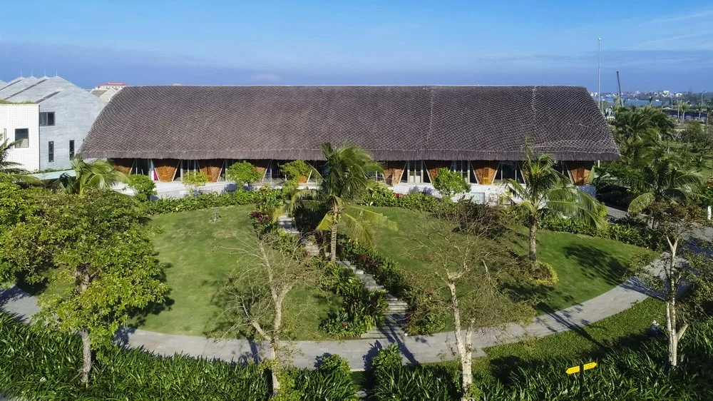 BIM Architecture | Large span arched bamboo beams, Casamia Community Home/VTN Architects