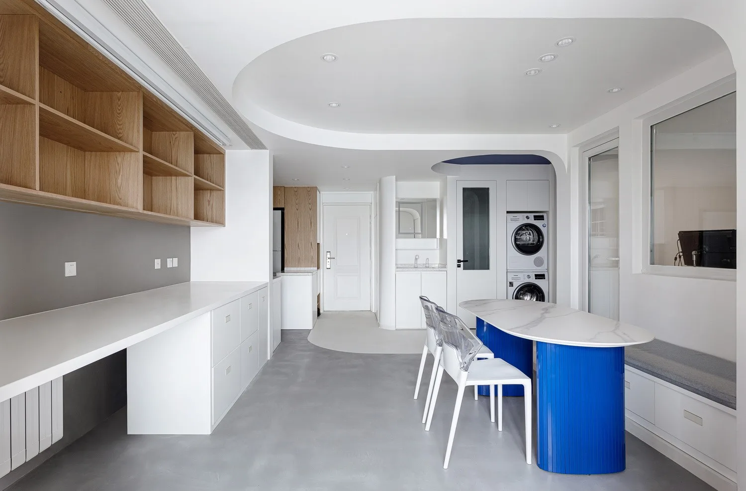 BIM Architecture | 'Blue Realm' Klein's Streamlined Music Home/Theater Architecture Design Studio