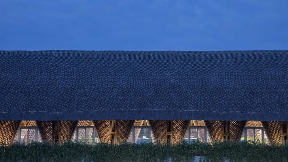 BIM Architecture | Large span arched bamboo beams, Casamia Community Home/VTN Architects
