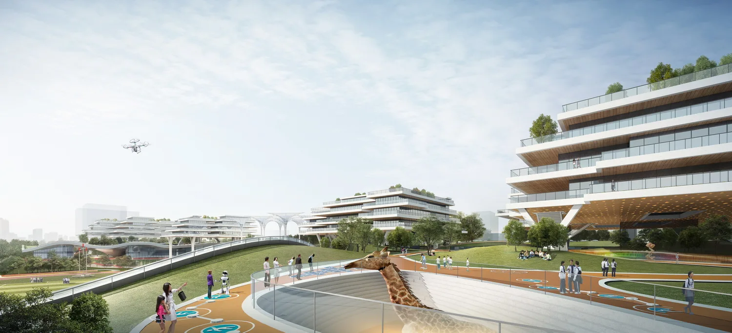 BIM Architecture | Forest Park+, Shared Vertical Campus | Chongqing Baixi Campus Nine Year Integrated School Plan/China Machinery United Engineering Co., Ltd
