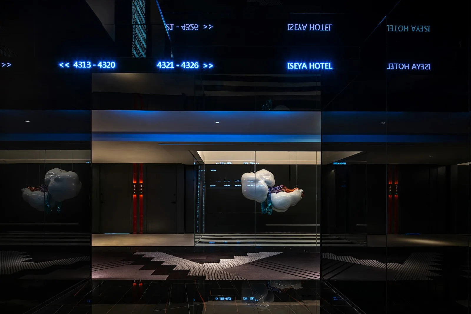 BIM Architecture | ISEYA Floating Cloud High Altitude Hotel [Chaotianmen Flagship Store]/Preaching Space Design