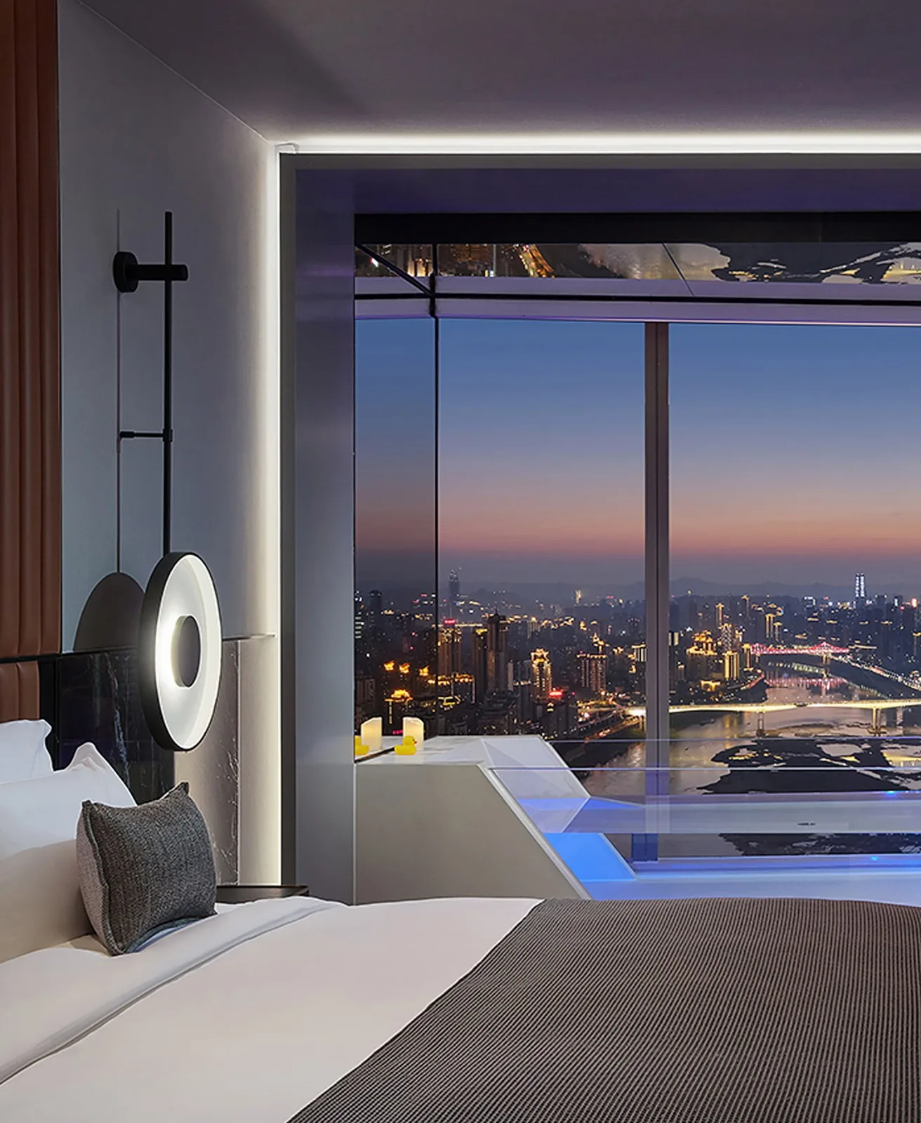 BIM Architecture | ISEYA Floating Cloud High Altitude Hotel [Chaotianmen Flagship Store]/Preaching Space Design