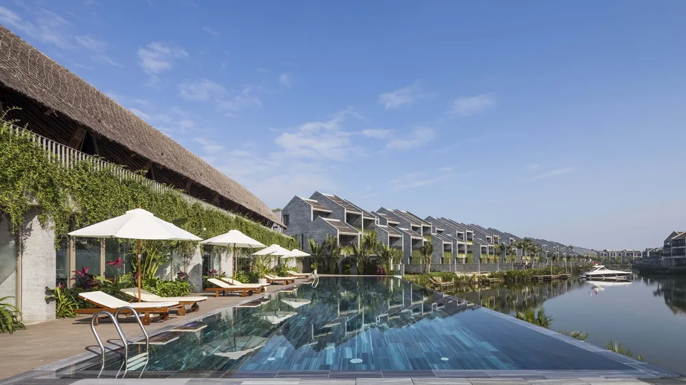 BIM Architecture | Large span arched bamboo beams, Casamia Community Home/VTN Architects