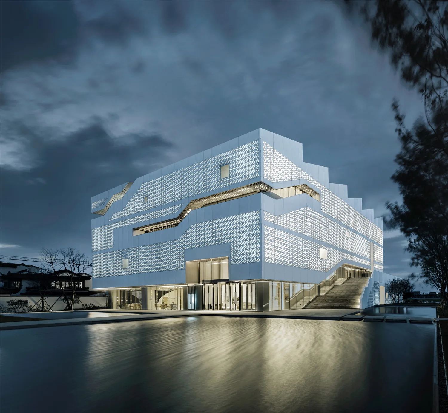 BIM Architecture | Rural Ideal of "Square Warehouse and Round Grain", Haimen Yungu Agricultural Exhibition Hall/ad