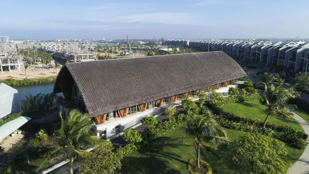 BIM Architecture | Large span arched bamboo beams, Casamia Community Home/VTN Architects