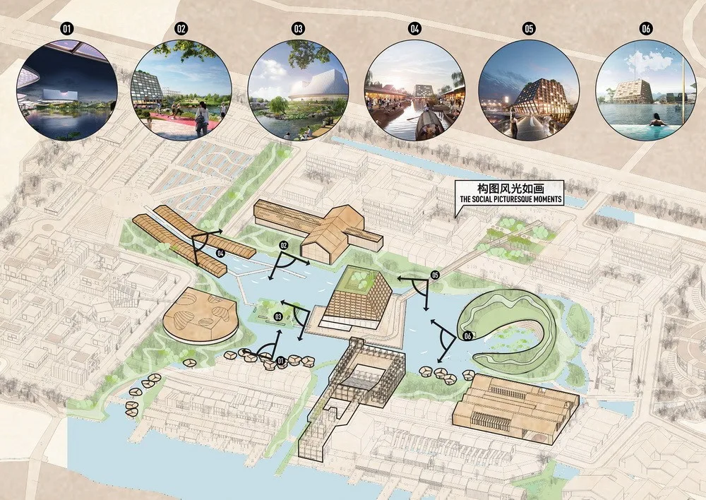 Visual Layout of Central Buildings