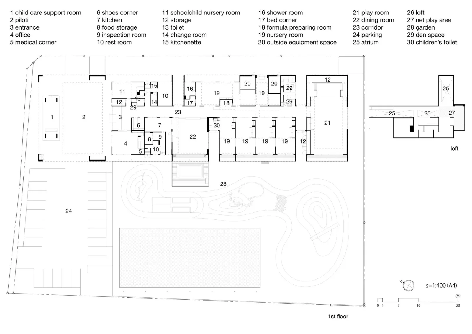 BIM Architecture | OM Kindergarten/Hibino Design+Children's City+KIDS DESIGN LABO