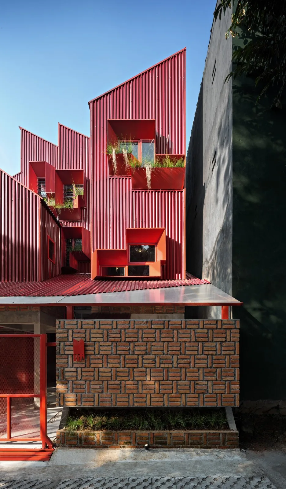 BIM Architecture | 'Gradually Stacking' Red Zone Boarding Apartments/Ismail Solehudin Architecture