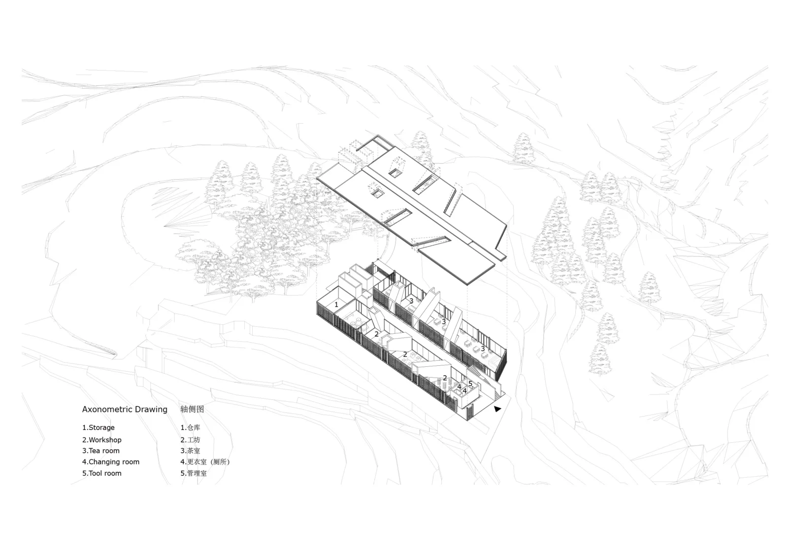 BIM Architecture | Jingning Huiming Tea Workshop/DnA_Design and Architecture