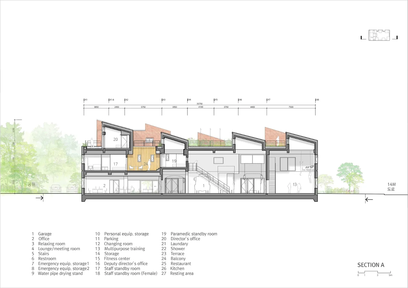 BIM Architecture | Jiangyidong 119 Fire Station/OA Lab