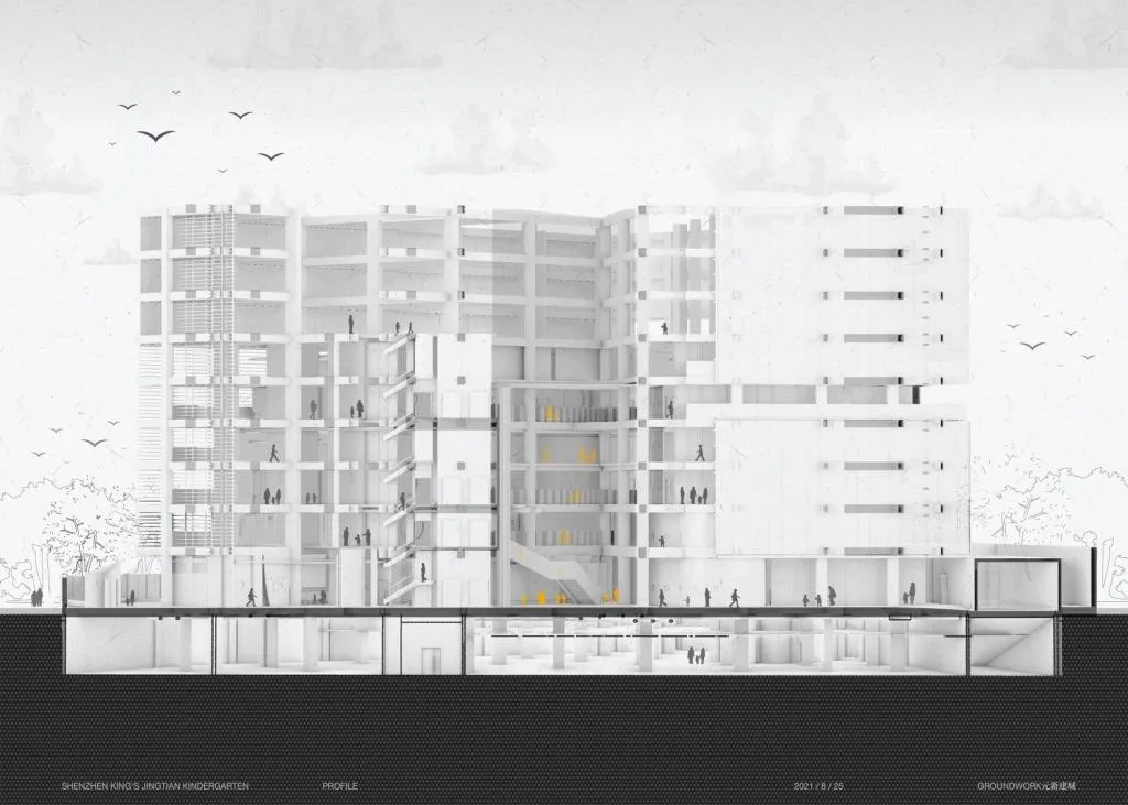 BIM Architecture | KING'S KINDERGARTEN Kindergarten/GROUP WORK Yuan Xin Jian Cheng