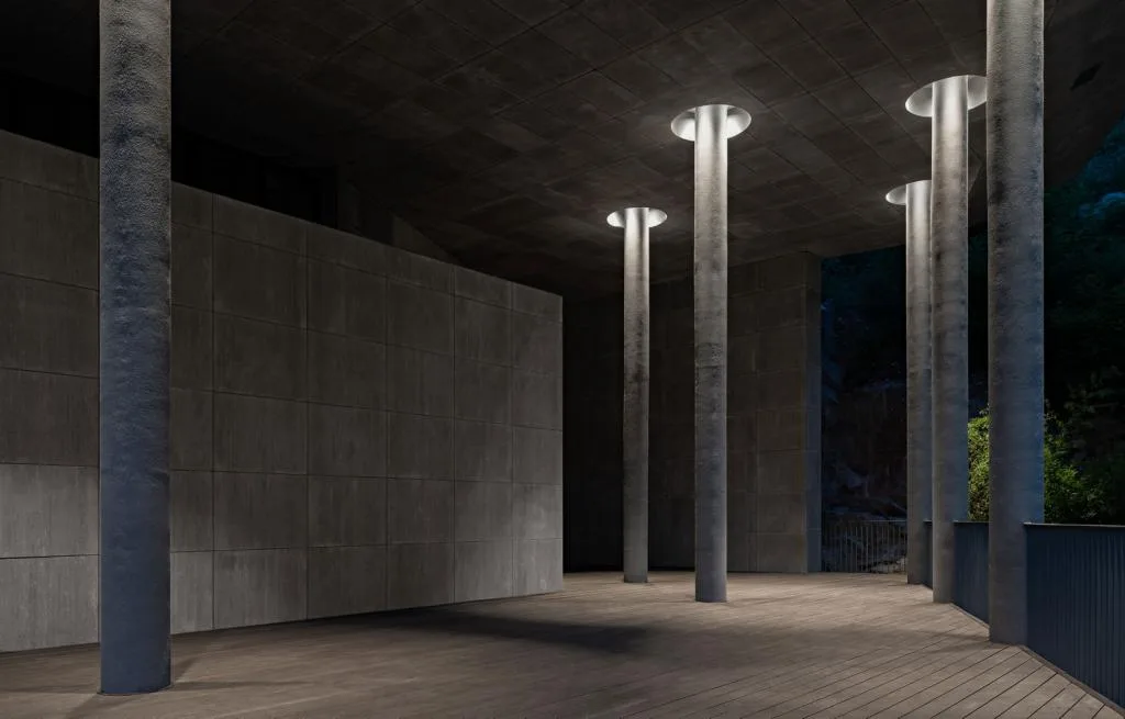 BIM Architecture | Ultimate Nostalgia - Tai'an Jiunvfeng "Moon of Hometown" Ceremony Hall/Blue Architecture