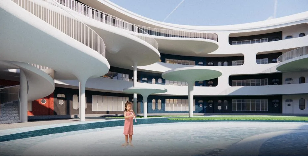 BIM Architecture | Shucheng "Shuidi Kindergarten" in Anhui Province - All aquatic creatures return to water/Deca Architectural Design Center