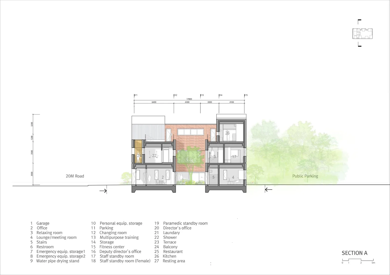 BIM Architecture | Jiangyidong 119 Fire Station/OA Lab