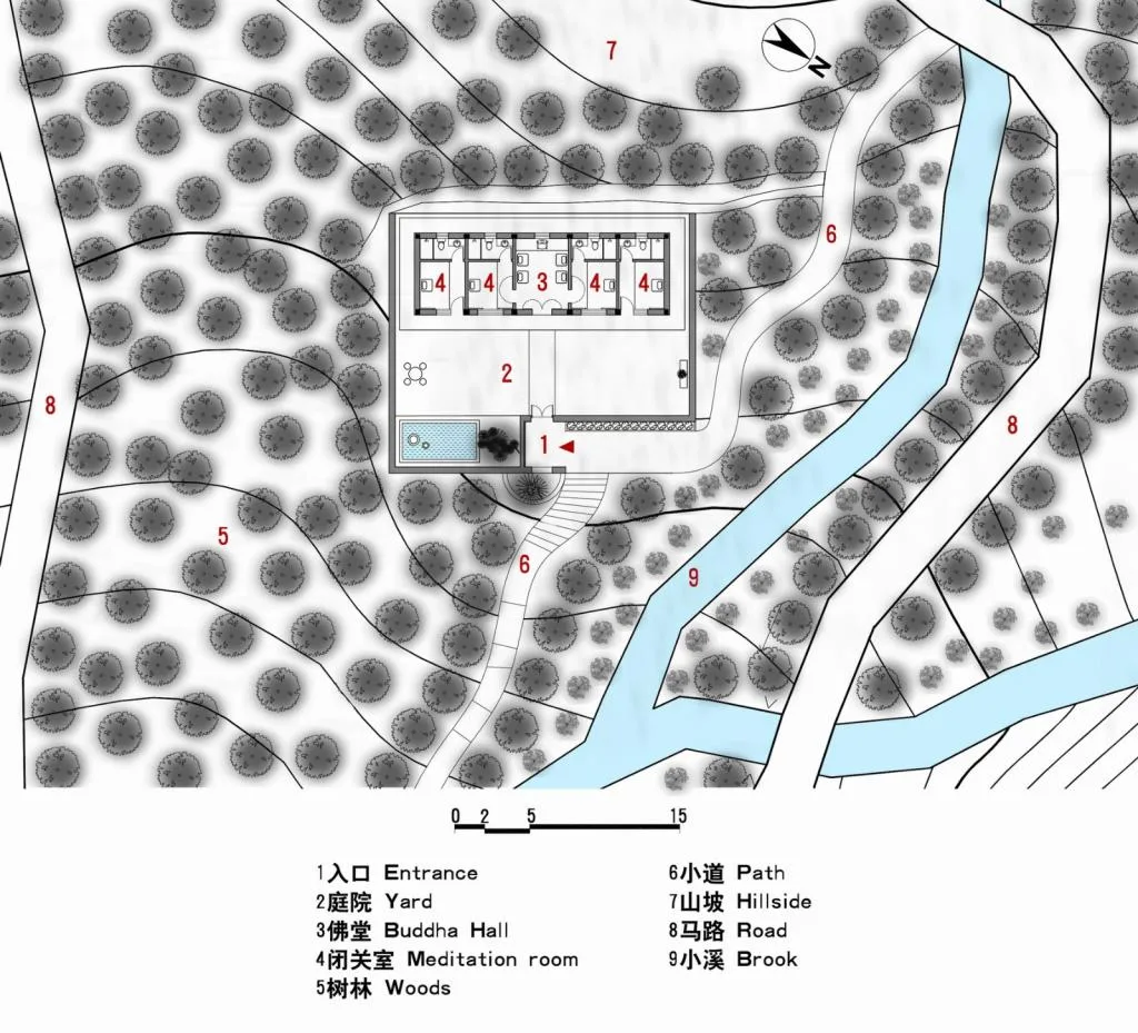 BIM Architecture | Shan Chan Shui Ding - Expansion Design of Dahe Zen Academy/Shanghai Shanxiang Architecture