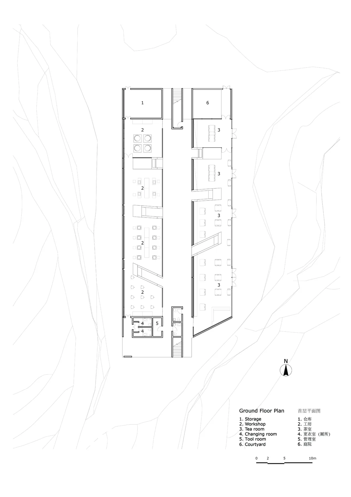 BIM Architecture | Jingning Huiming Tea Workshop/DnA_Design and Architecture