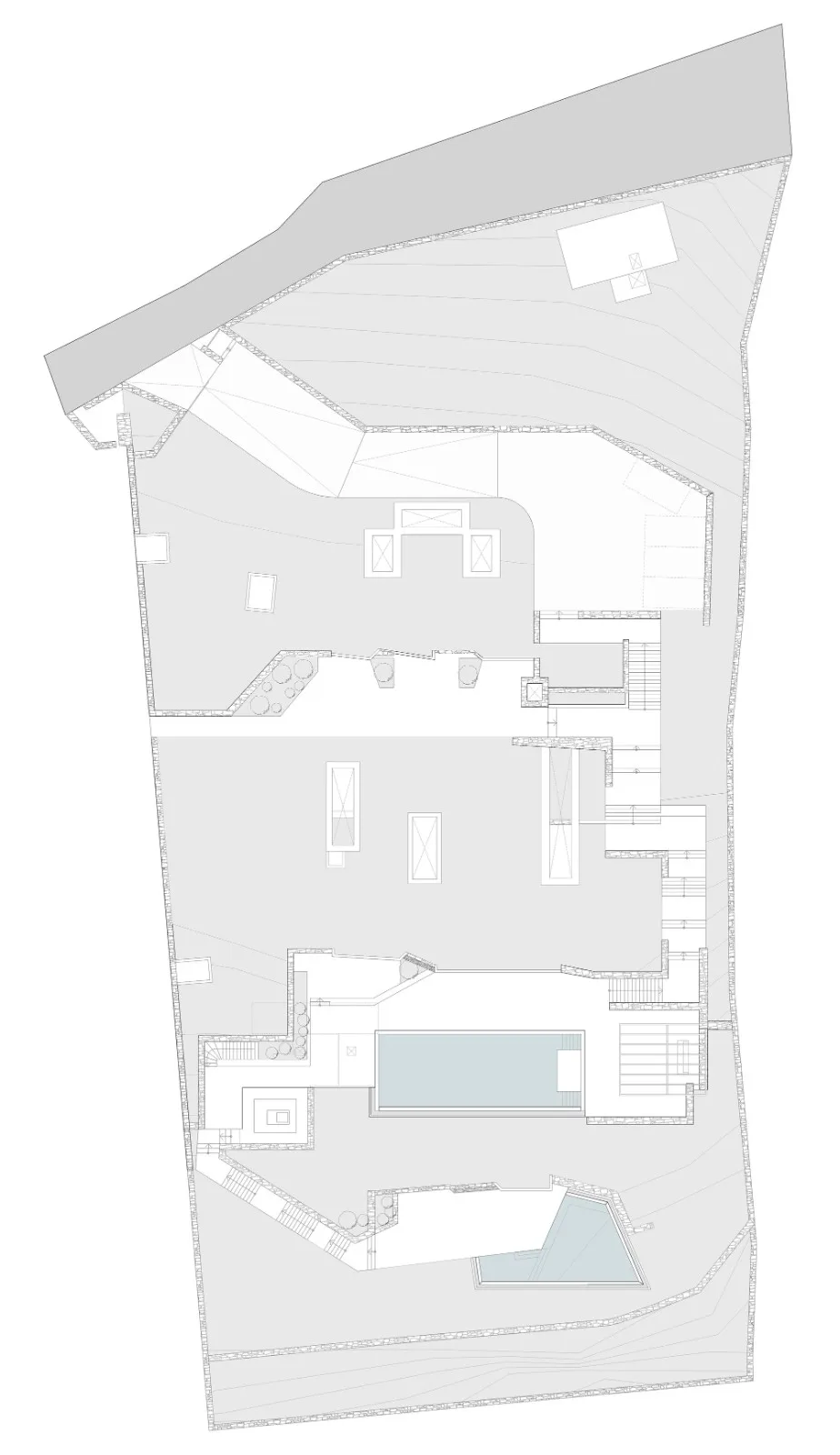 BIM Architecture | Underground Private Villas on Antipalos Island/Tsolakis Architects
