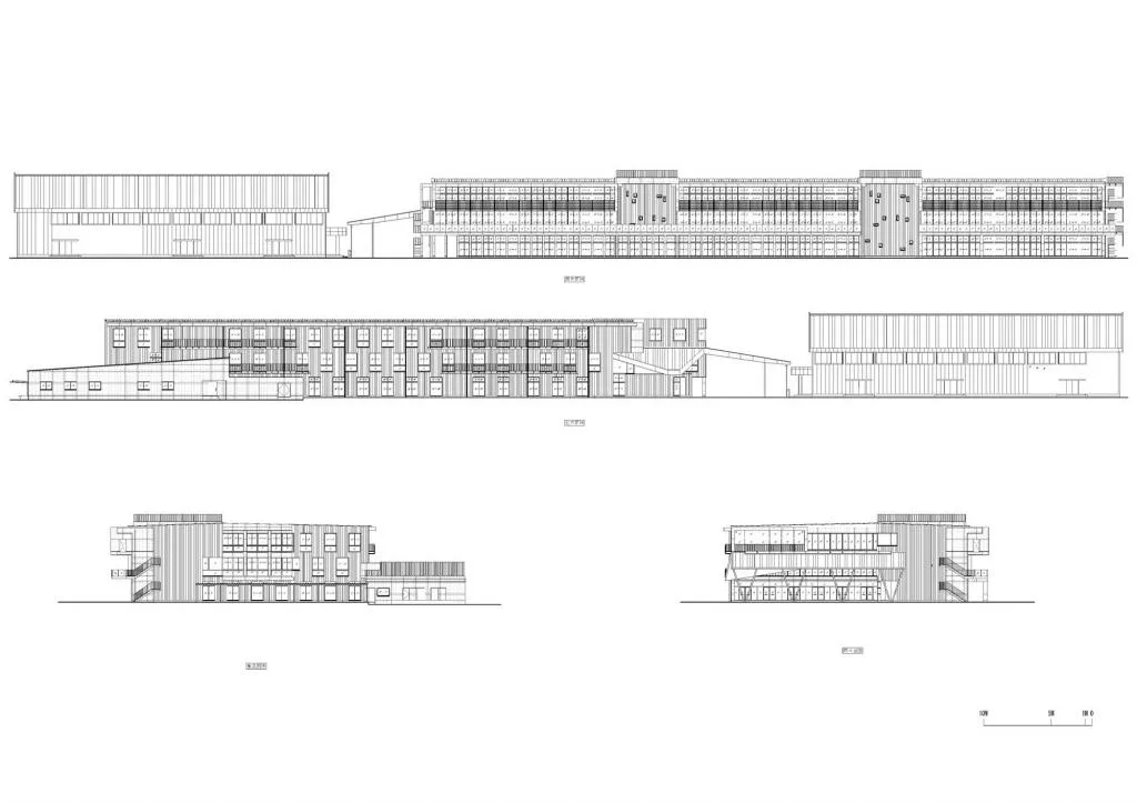 BIM Architecture | Xiajia Municipal Xiajia Middle School/Sanshang Architectural Firm