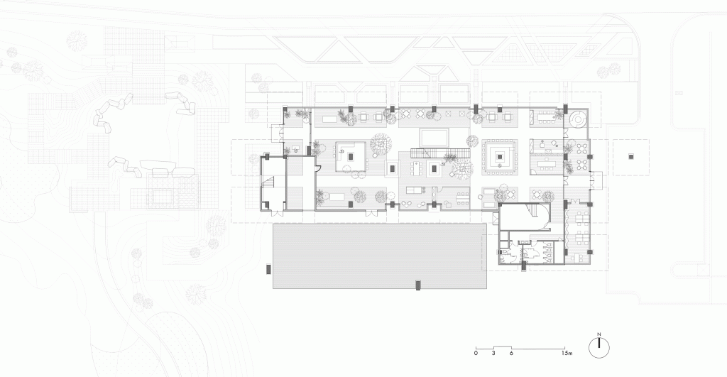 BIM architecture | Natural growth space under daily scenery: "Umbrella Hill" lifestyle collection store/line+architectural firm+gad