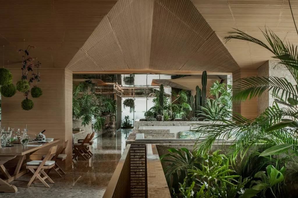 BIM architecture | Natural growth space under daily scenery: "Umbrella Hill" lifestyle collection store/line+architectural firm+gad