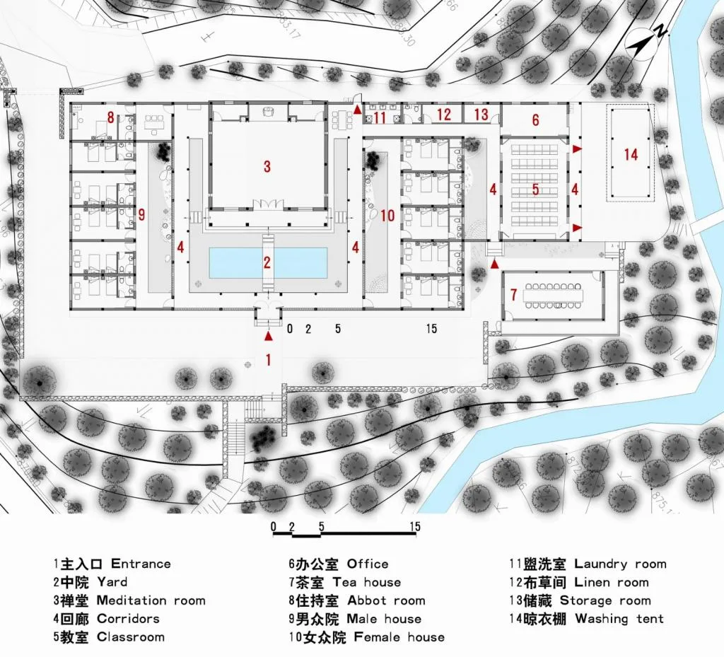 BIM Architecture | Shan Chan Shui Ding - Expansion Design of Dahe Zen Academy/Shanghai Shanxiang Architecture
