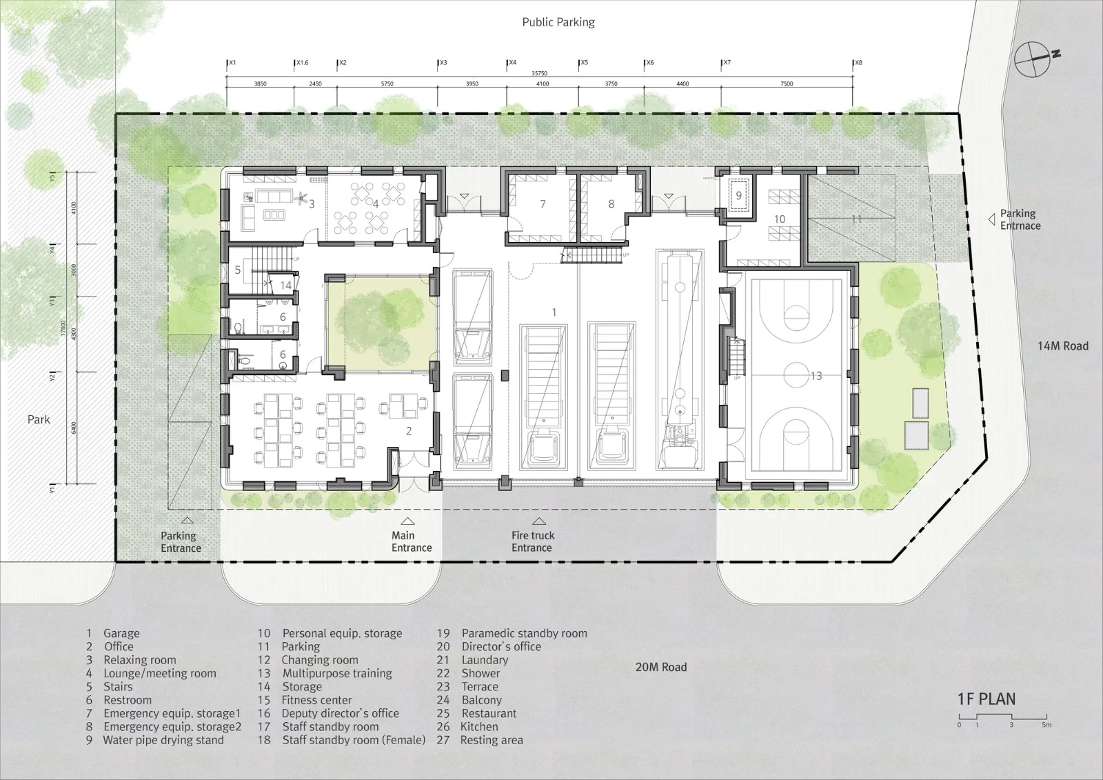 BIM Architecture | Jiangyidong 119 Fire Station/OA Lab