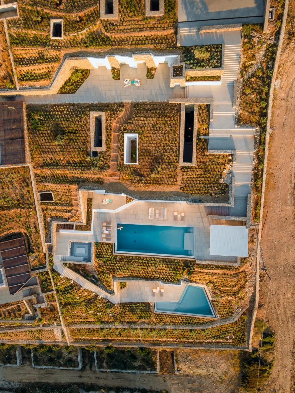 BIM Architecture | Underground Private Villas on Antipalos Island/Tsolakis Architects