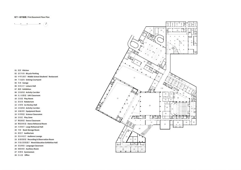 BIM Architecture | Beijing Renmin University Affiliated High School Aerospace City School/Beijing Institute of Architectural Design and Research