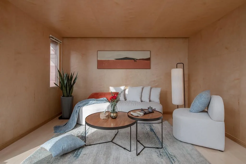 BIM Architecture | Red Stone Houses in High Mountains, Flowing Waters, and Pine Forests/Plain Architecture Design Firm