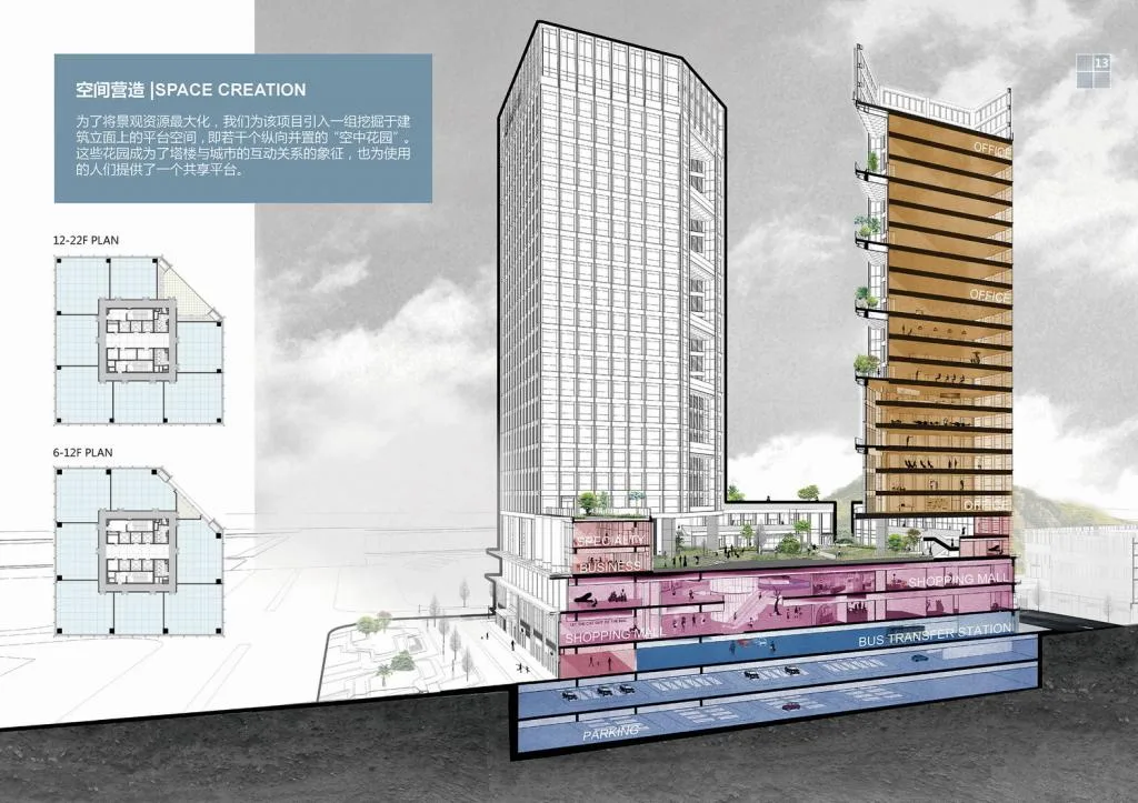 BIM Architecture | Ecological Valley, a Breathing Building: Shenzhen Yitian Yike Building/Botao Design
