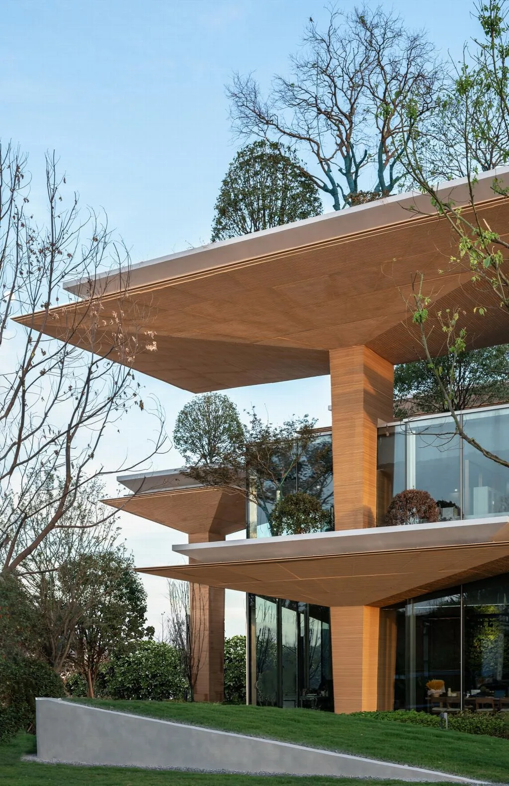 BIM architecture | Natural growth space under daily scenery: "Umbrella Hill" lifestyle collection store/line+architectural firm+gad