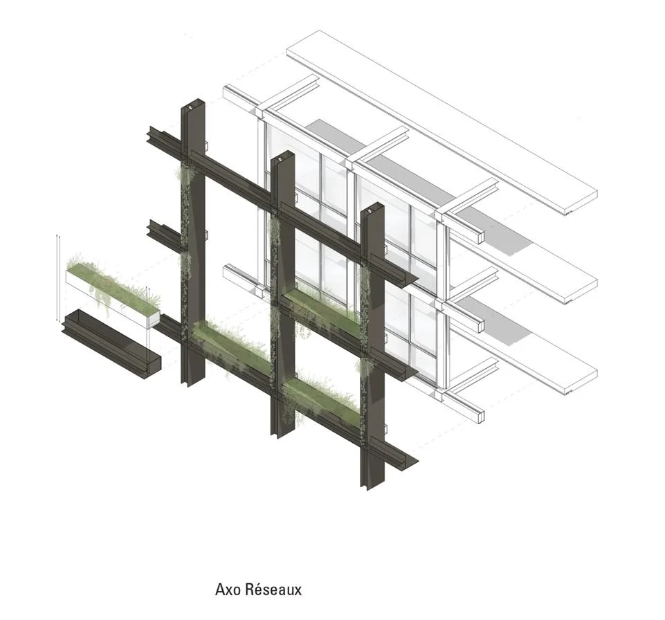 BIM Architecture | Miniature of Future Cities: M Building/Triptyque Architecture