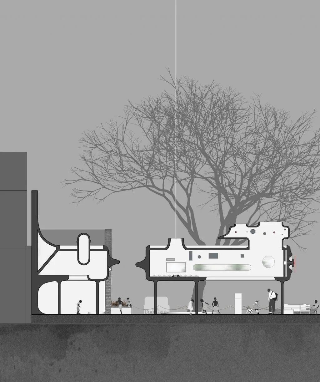 BIM Architecture | Jianguomen& Futurist City Exhibition Hall - New Stories Under the Old City Wall/DIKA's New Works
