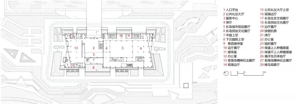 BIM Architecture | Exhibition Hall of Long Island Marine Ecological Civilization Comprehensive Experimental Zone/Working Room 10 of South China University of Technology Architectural Design and Research Institute+Yantai Architectural Design and Research Institute