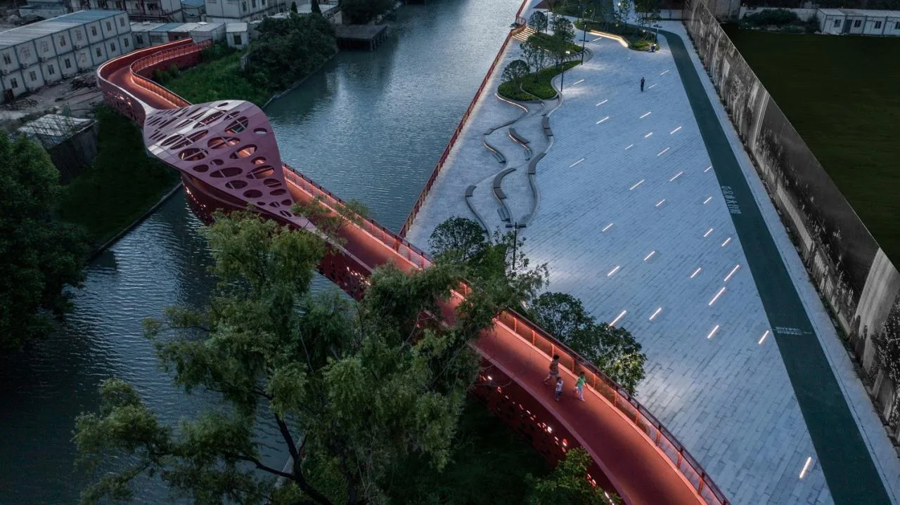 BIM Architecture | Landscape Public Space Renovation on the East Bank of Hengjing Port in Minhang, Shanghai/SPARK Architects