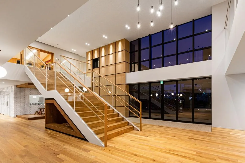 BIM Architecture | EZ Kindergarten, Staircase Space Building Fun Game Space/Hibiya Design+Kids Design Labo