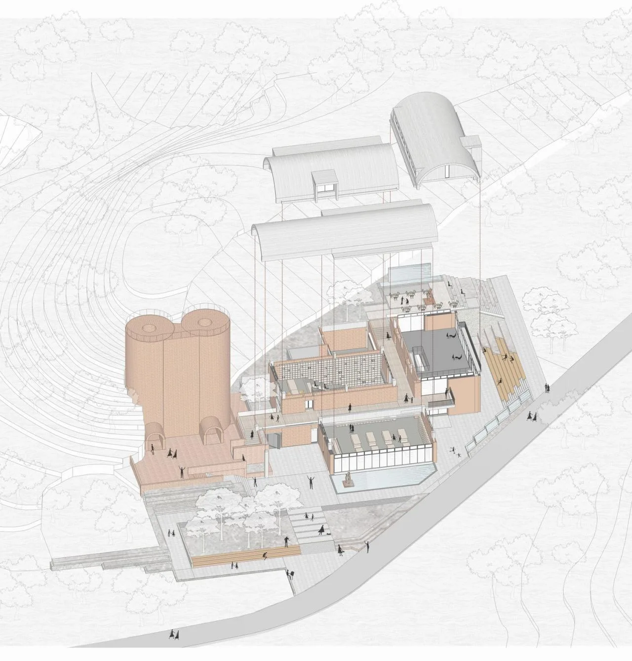 BIM Architecture | Nanjing Pioneer Tangshan Mine Bookstore/Southeast University School of Architecture+Yihejing Architecture Firm
