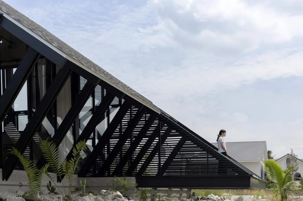 BIM Architecture | Triangle House, Backyard Private Residence/TOUCH Architect